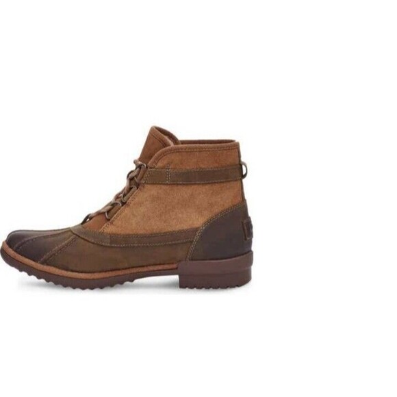 UGG Greda Women's size 5 Waterproof Duck Boot Chestnut Leather suede - Picture 1 of 5
